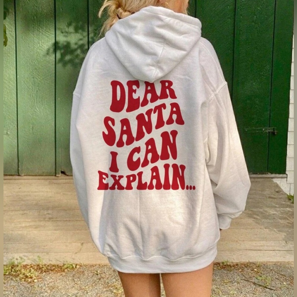 Dear Santa I Can Explain Hoodie
